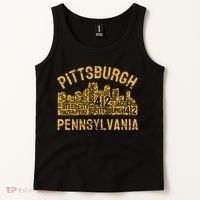 Pittsburgh Pennsylvania Steel City Skyline 412 Home Tank Top thumb 2