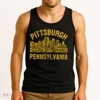 Pittsburgh Pennsylvania Steel City Skyline 412 Home Tank Top thumb 3