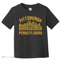 Pittsburgh Pennsylvania Steel City Skyline 412 Home Toddler T-Shirt thumb 0