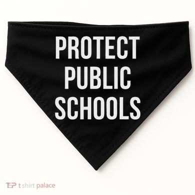 Protect Public Schools USA-Made Doggie Bandana