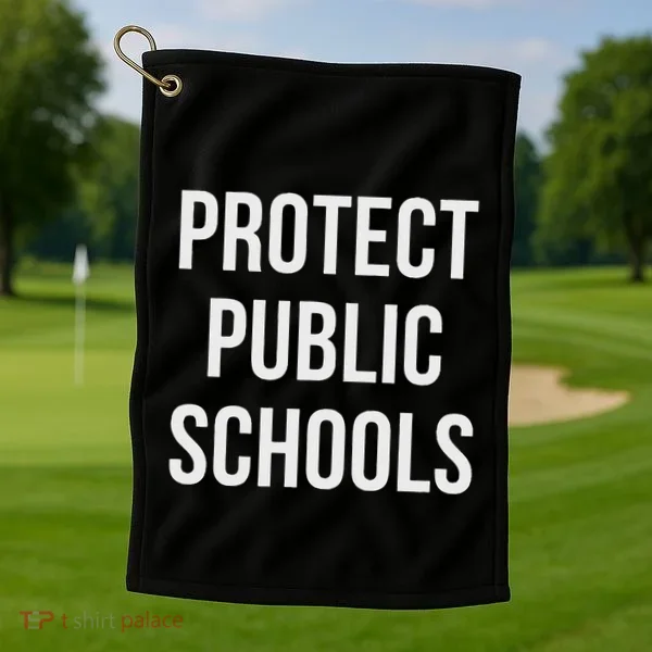 Protect Public Schools Golf Towel