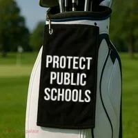 Protect Public Schools Golf Towel thumb 2