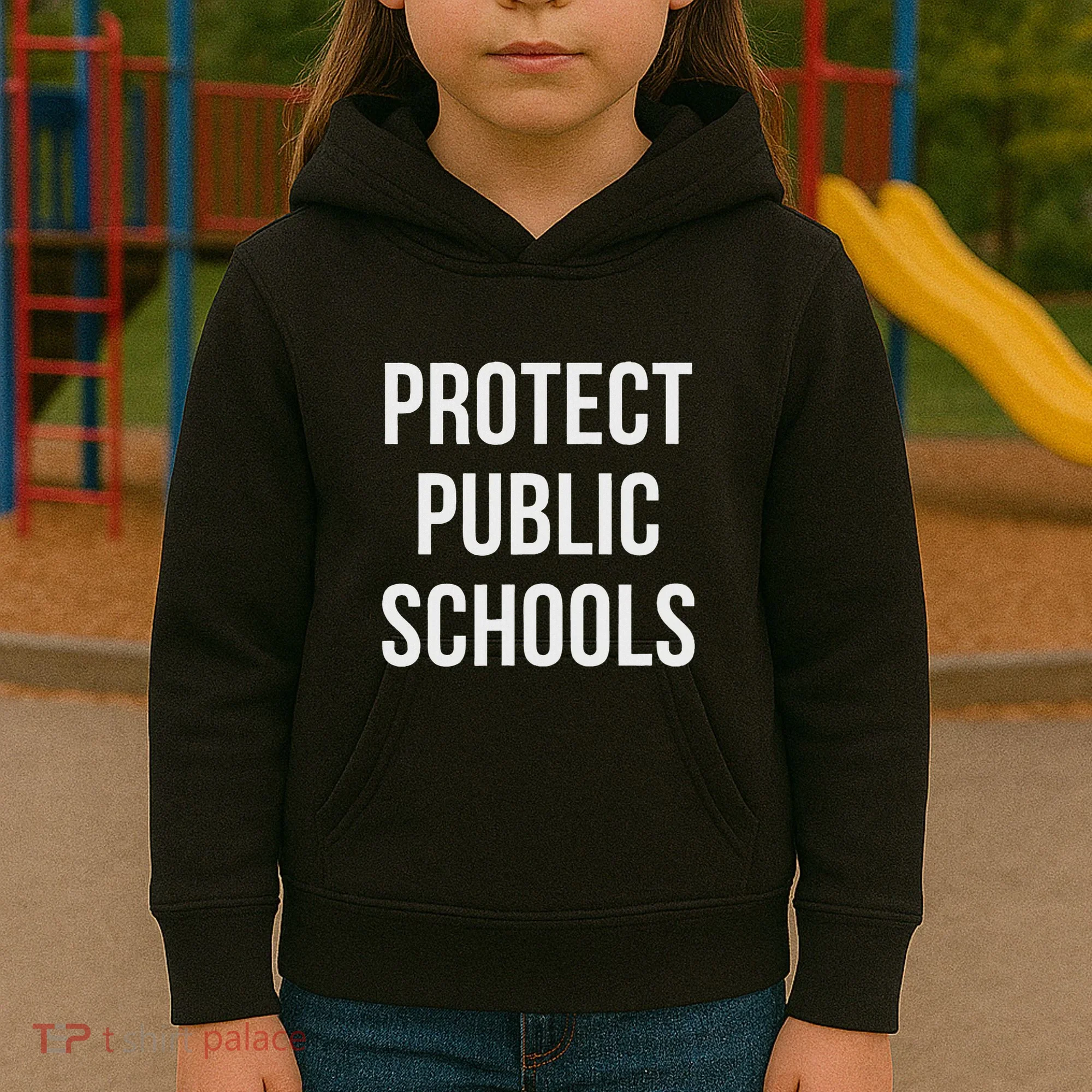 Protect Public Schools Kids Hoodie