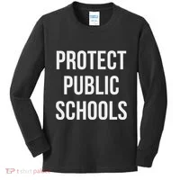 Protect Public Schools Kids Long Sleeve Shirt thumb 0