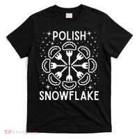 Polish Pierogi Snowflake T-Shirt thumb 0