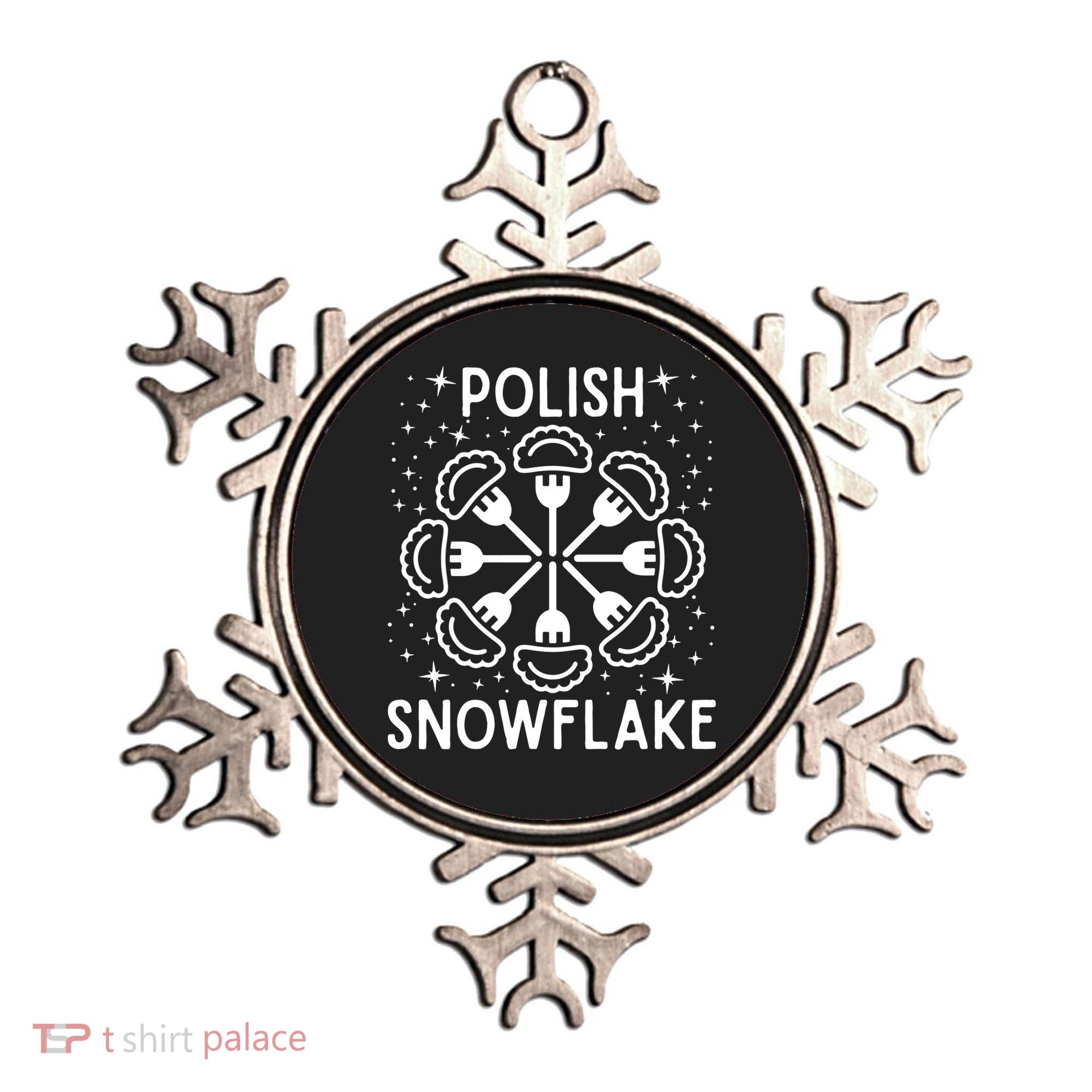 Polish Pierogi Snowflake Ornament