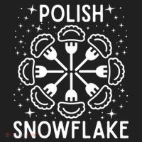 Polish Pierogi Snowflake Golf Towel thumb 3