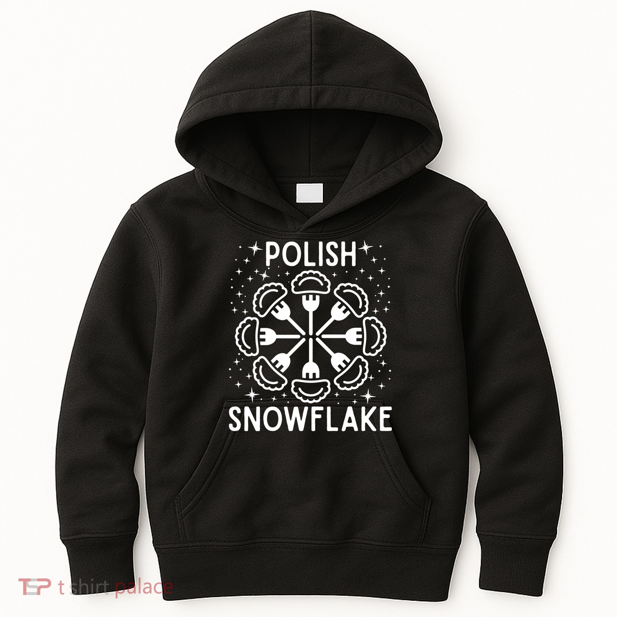 Polish Pierogi Snowflake Kids Hoodie