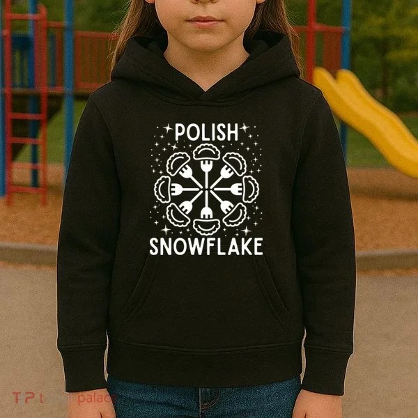 Polish Pierogi Snowflake Kids Hoodie