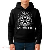 Polish Pierogi Snowflake Kids Hoodie thumb 4