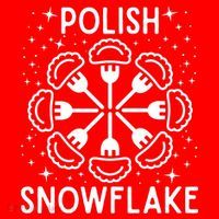 Polish Pierogi Snowflake Santa Hat thumb 1