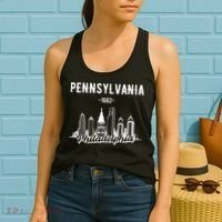 Philadelphia Pennsylvania Skyline Women's Tank Top thumb 2