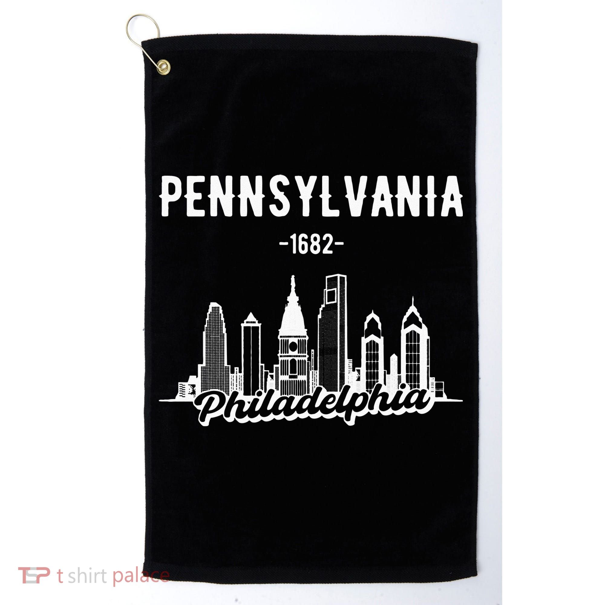 Philadelphia Pennsylvania Skyline Golf Towel