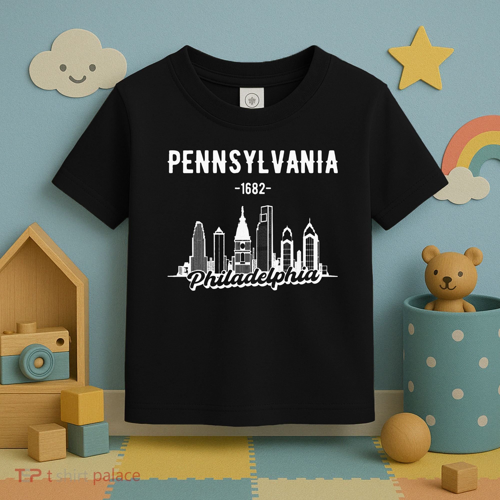 Philadelphia Pennsylvania Skyline Toddler T-Shirt