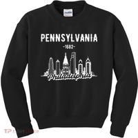 Philadelphia Pennsylvania Skyline Kids Sweatshirt thumb 0