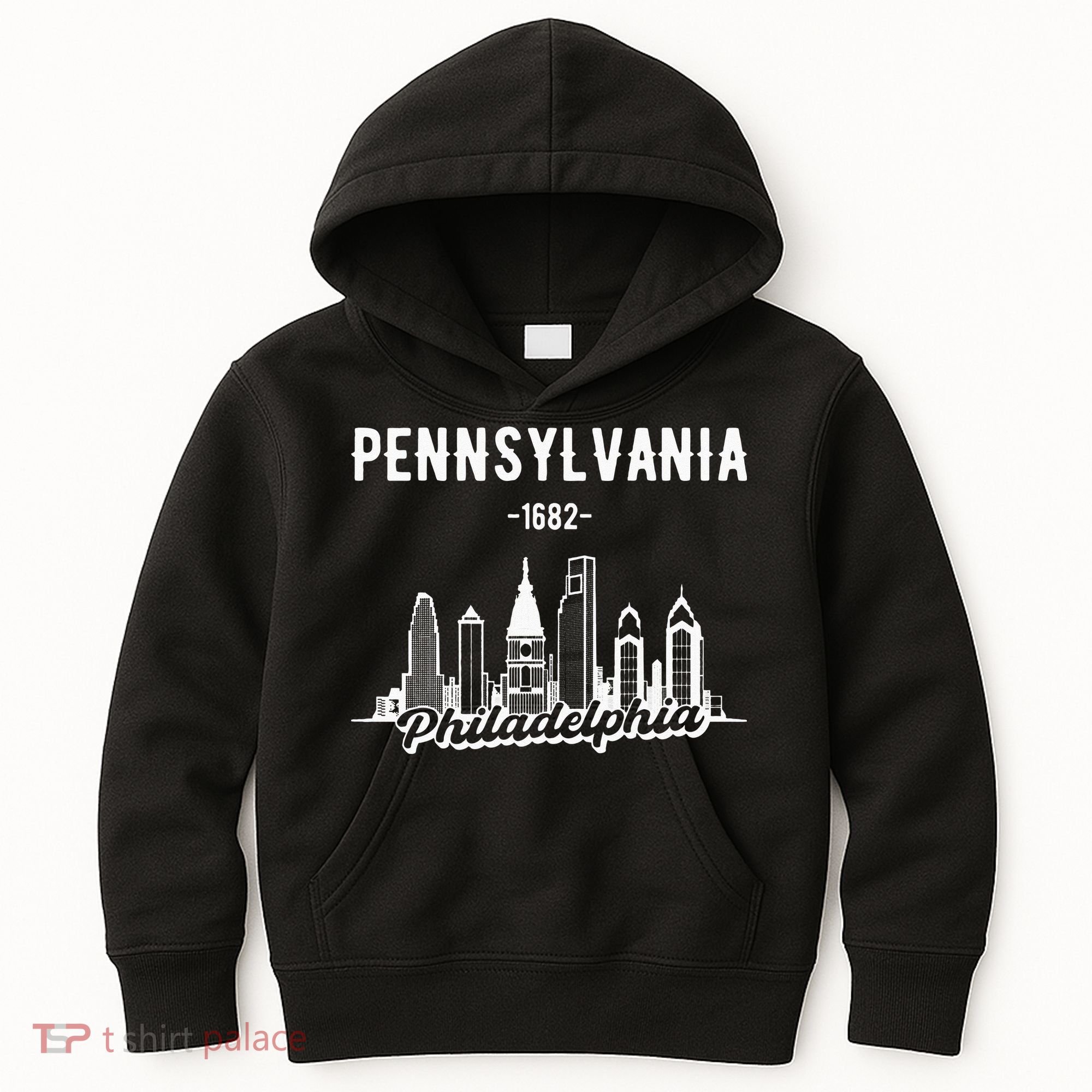 Philadelphia Pennsylvania Skyline Kids Hoodie