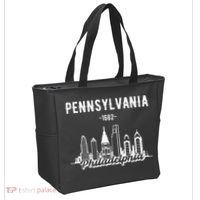 Philadelphia Pennsylvania Skyline Tote Bag thumb 2