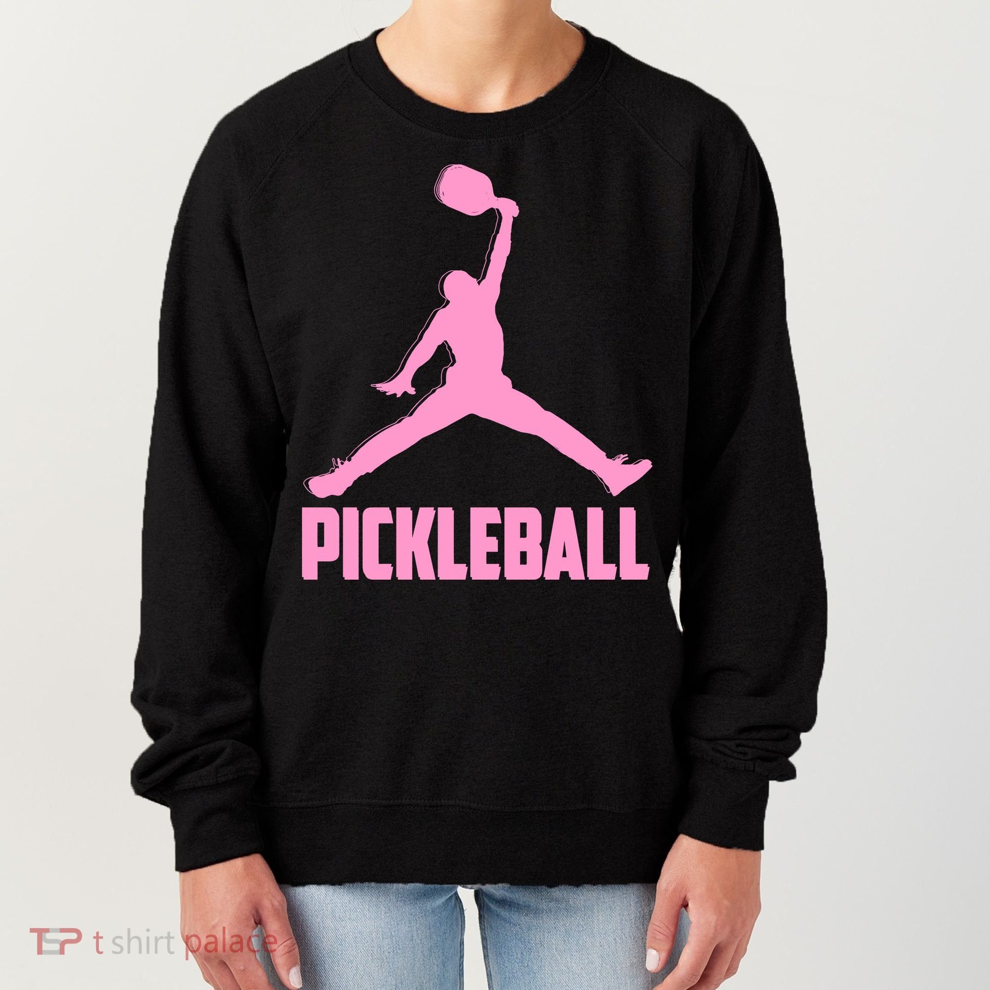 Pink Pickleball Sports Logo Women's Sweatshirt