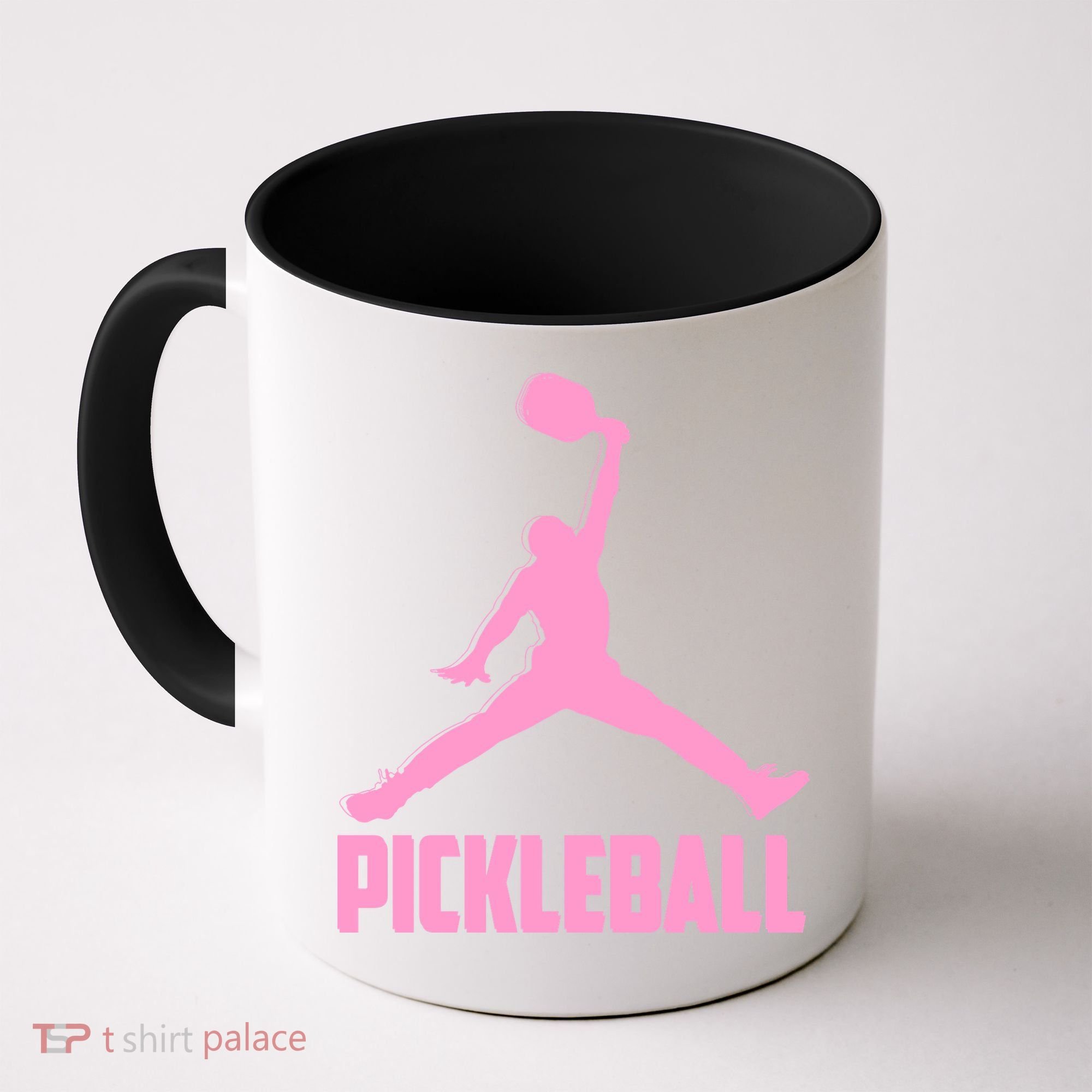 Pink Pickleball Sports Logo Coffee Mug
