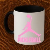 Pink Pickleball Sports Logo Coffee Mug thumb 2