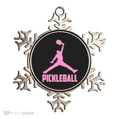 Pink Pickleball Sports Logo Ornament