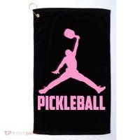 Pink Pickleball Sports Logo Golf Towel thumb 0