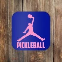 Pink Pickleball Sports Logo Coaster thumb 0