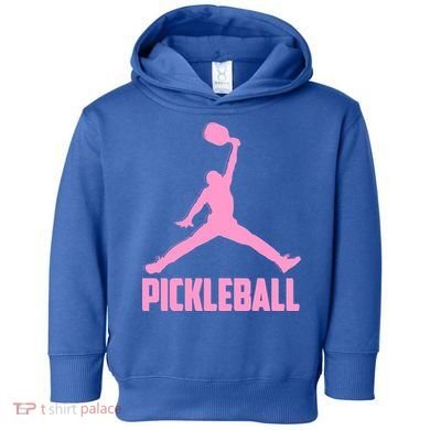 Pink Pickleball Sports Logo Toddler Hoodie