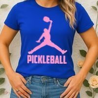 Pink Pickleball Sports Logo Women's T-Shirt thumb 2