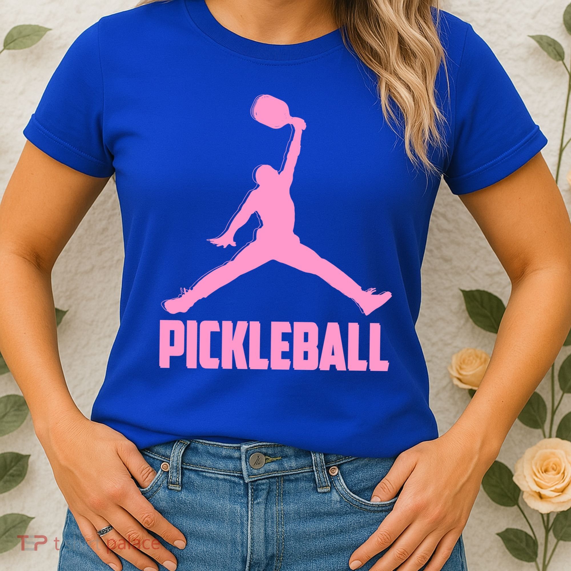Pink Pickleball Sports Logo Women's T-Shirt