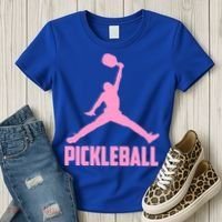 Pink Pickleball Sports Logo Women's T-Shirt thumb 3
