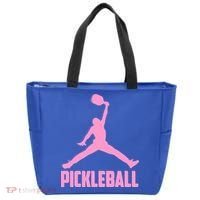 Pink Pickleball Sports Logo Tote Bag thumb 0