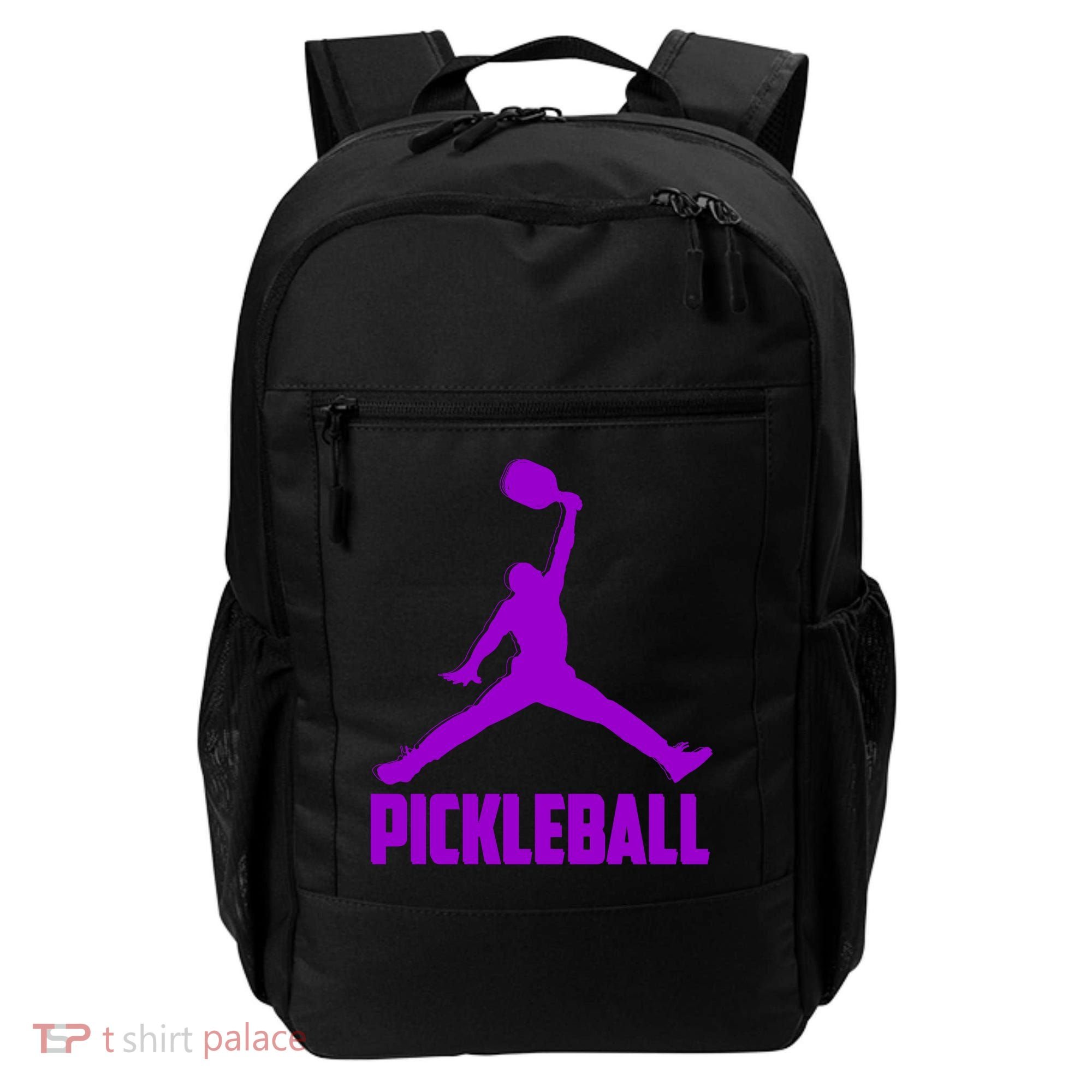 Purple Pickleball Sports Logo Backpack