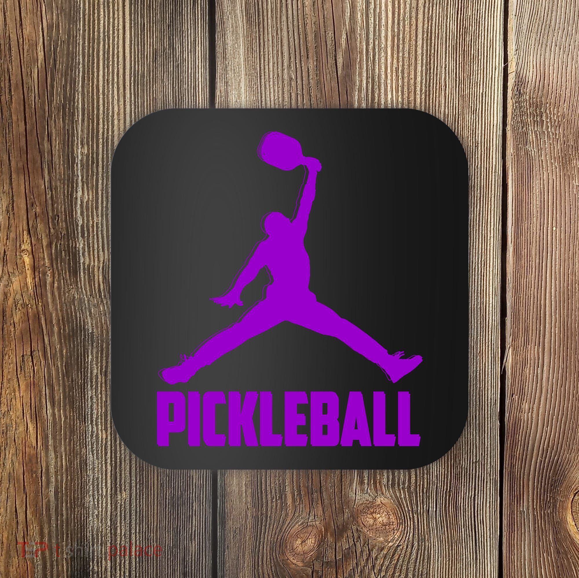 Purple Pickleball Sports Logo Coaster