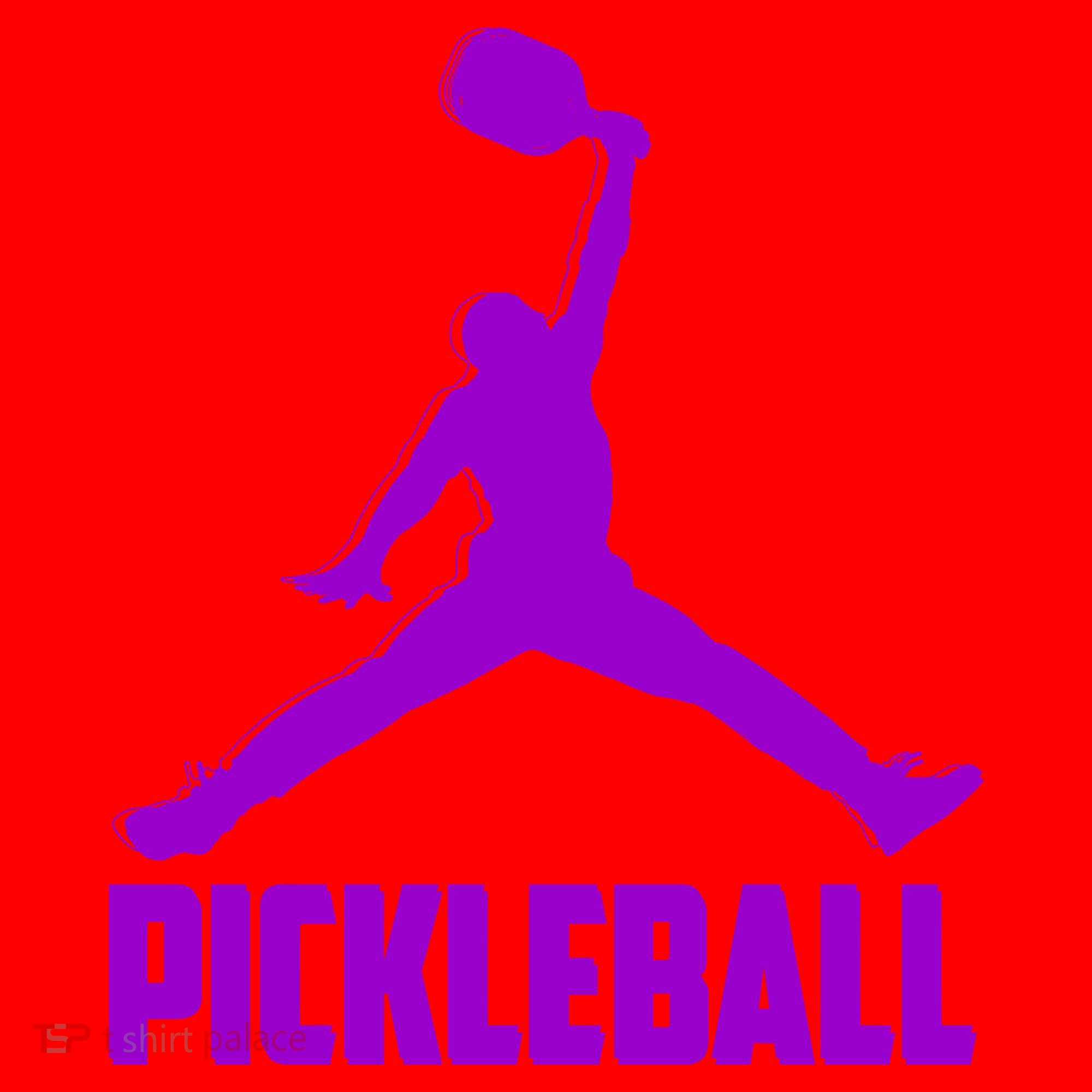 Purple Pickleball Sports Logo Santa Hat