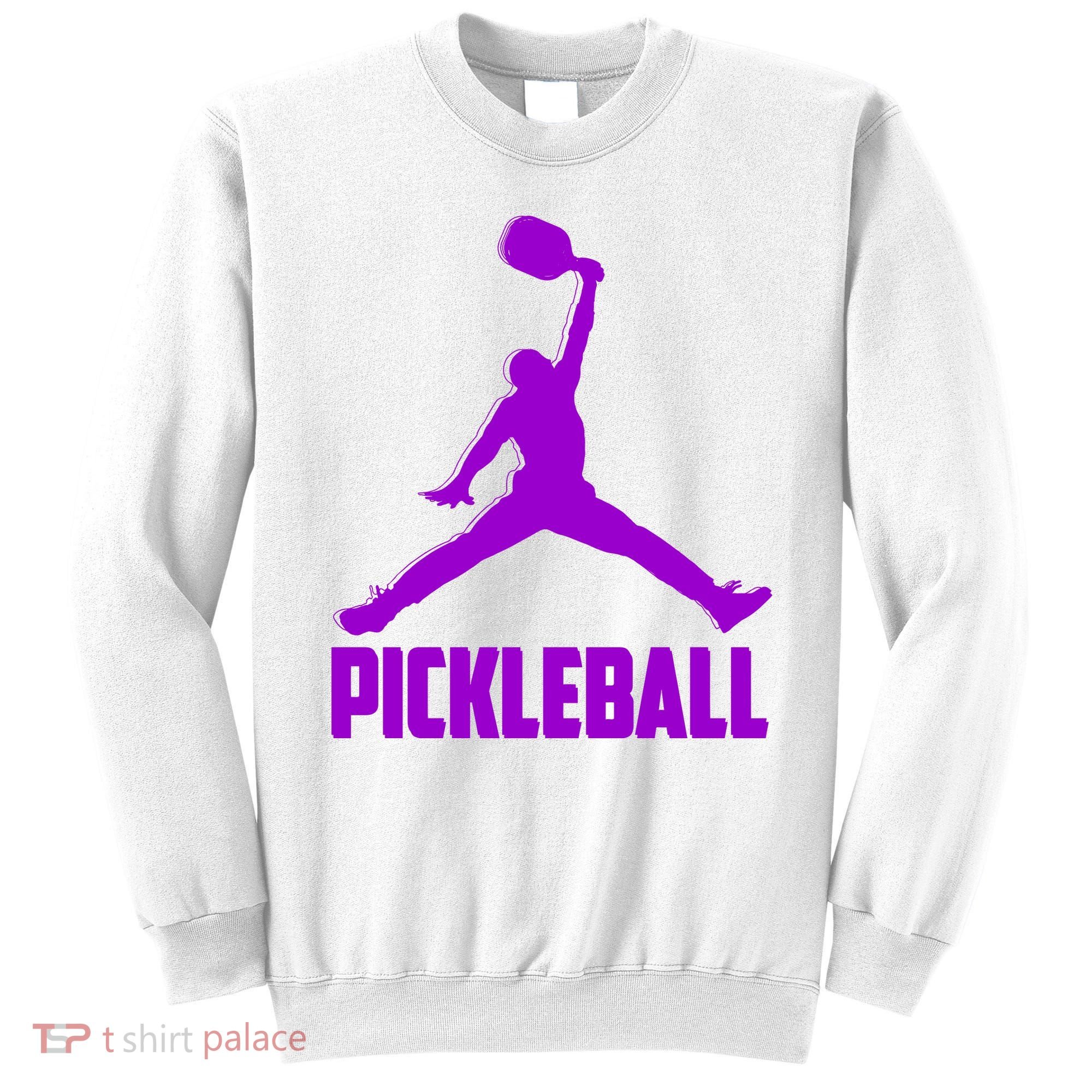 Purple Pickleball Sports Logo Sweatshirt