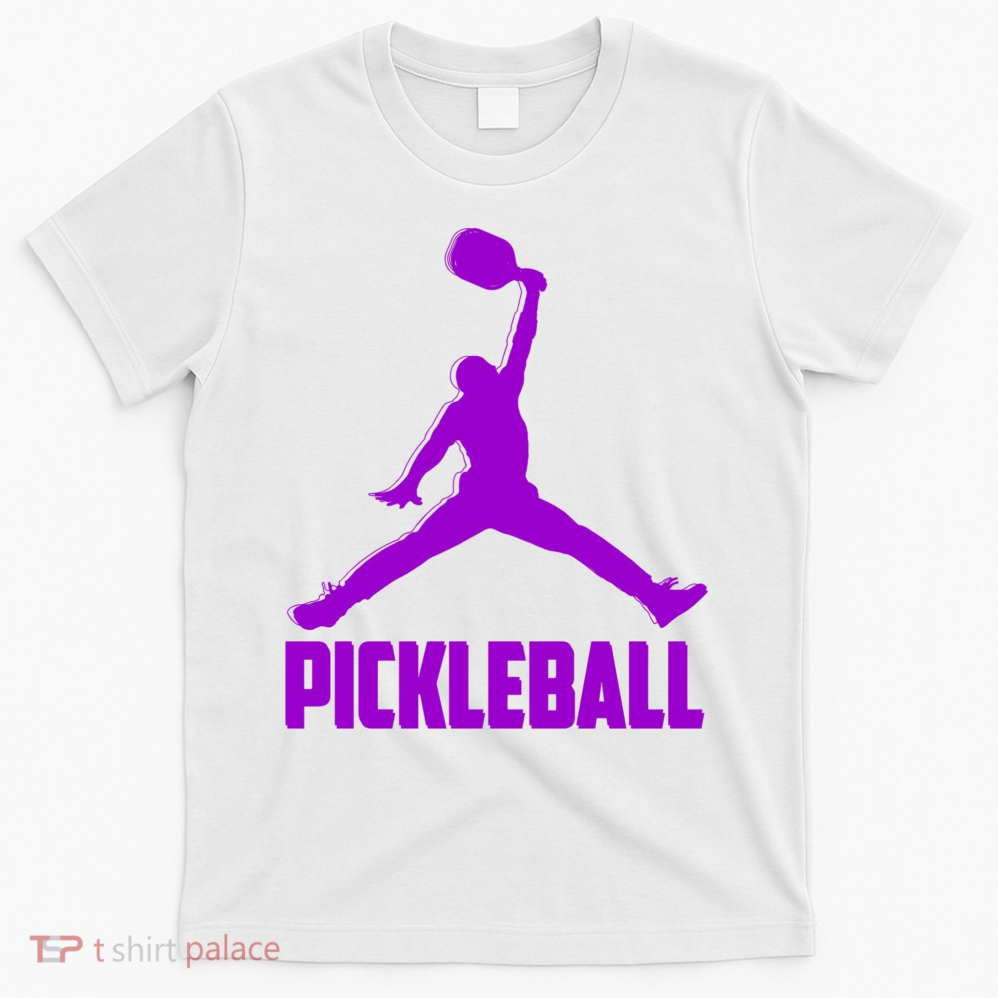 Purple Pickleball Sports Logo T-Shirt