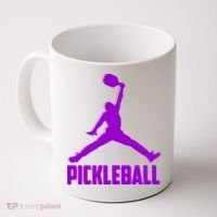 Purple Pickleball Sports Logo Coffee Mug thumb 0