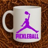 Purple Pickleball Sports Logo Coffee Mug thumb 2