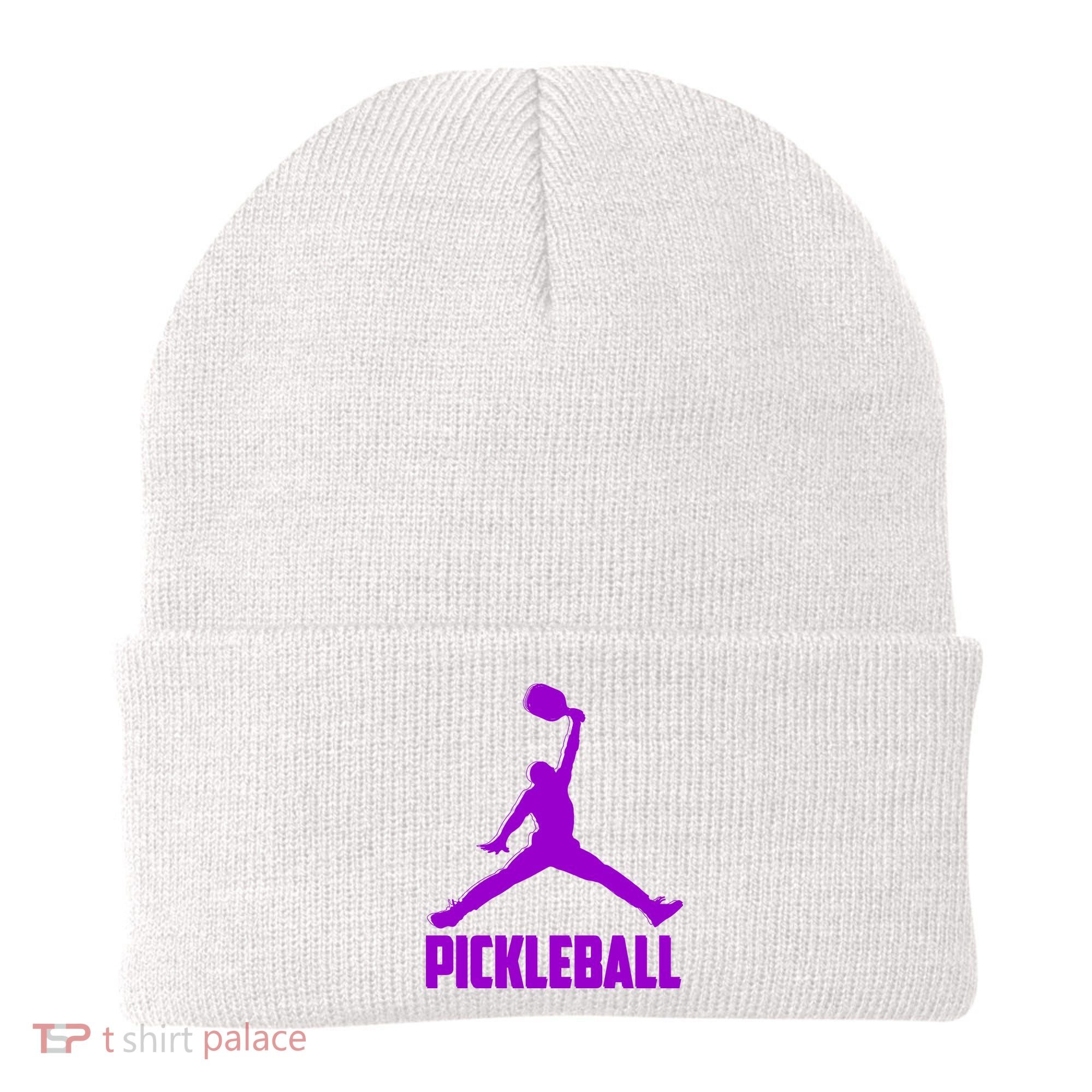 Purple Pickleball Sports Logo Beanie