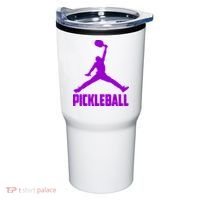 Purple Pickleball Sports Logo Tumbler thumb 0