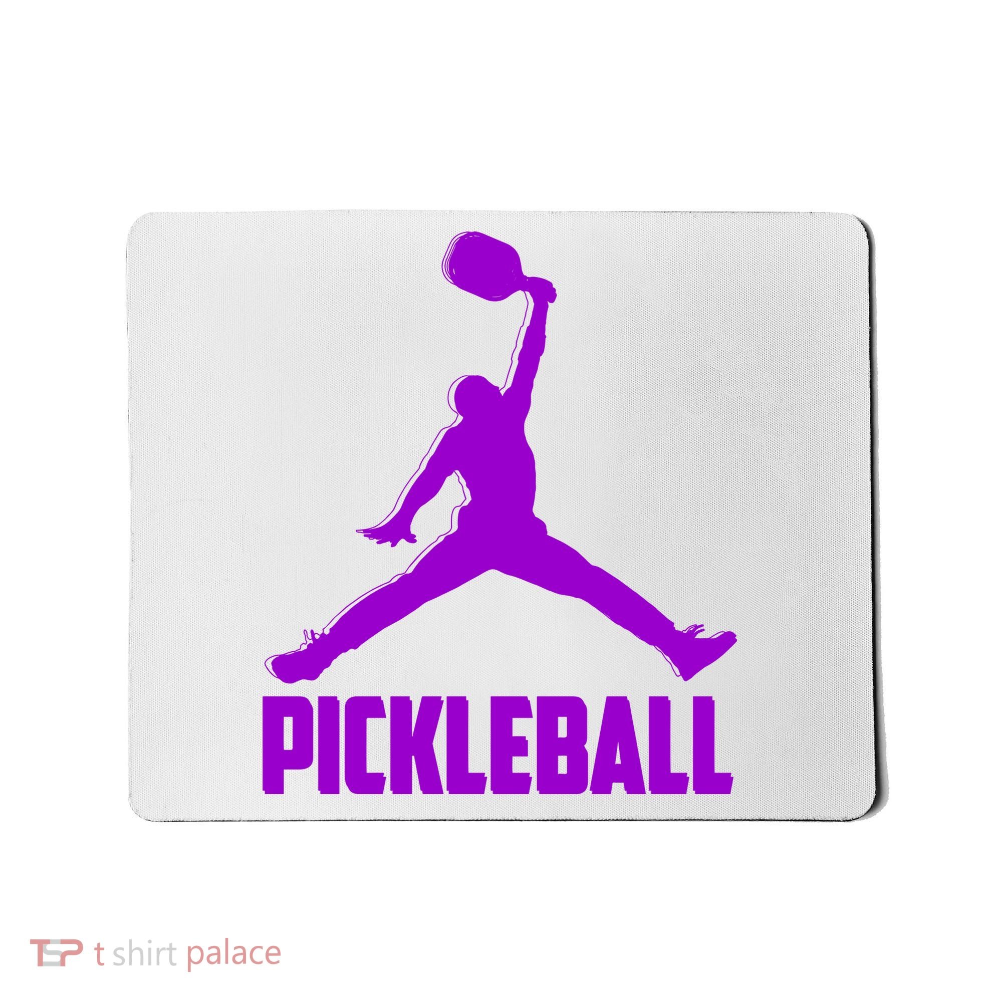 Purple Pickleball Sports Logo Mousepad