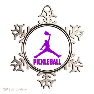 Purple Pickleball Sports Logo Ornament