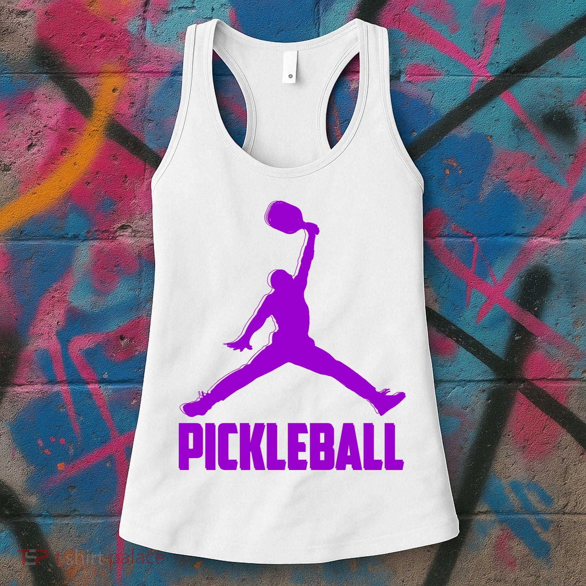 Purple Pickleball Sports Logo Women's Tank Top