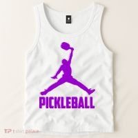 Purple Pickleball Sports Logo Tank Top thumb 2