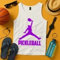 Purple Pickleball Sports Logo Tank Top thumb 4