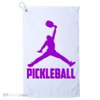 Purple Pickleball Sports Logo Golf Towel thumb 0