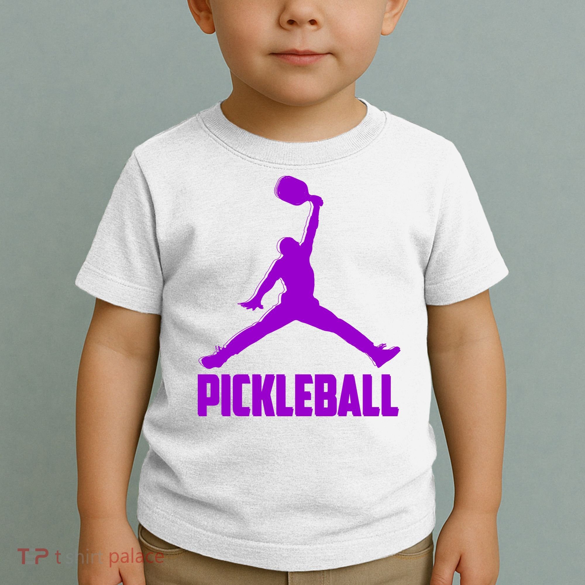 Purple Pickleball Sports Logo Toddler T-Shirt