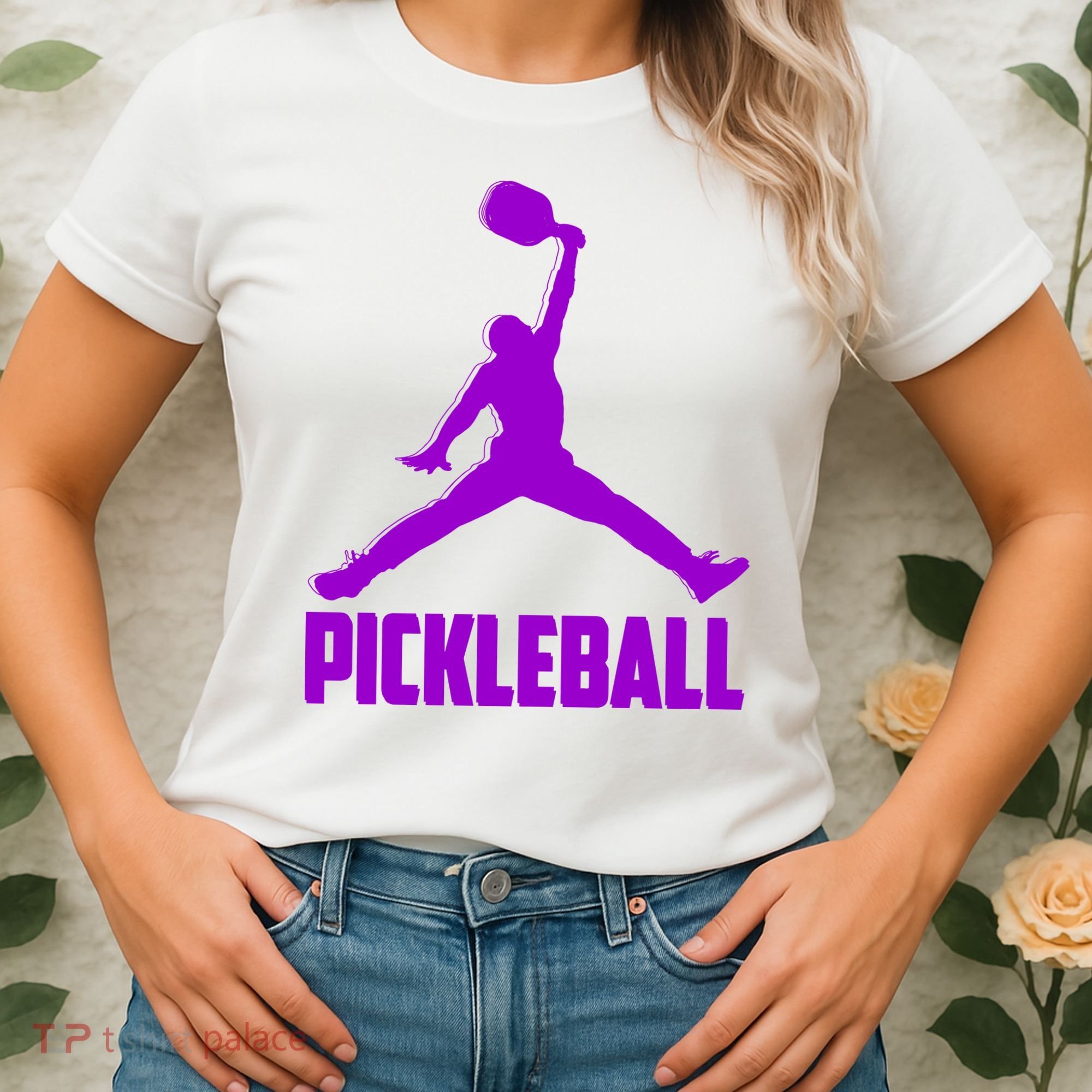 Purple Pickleball Sports Logo Women's T-Shirt