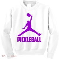 Purple Pickleball Sports Logo Kids Sweatshirt thumb 0